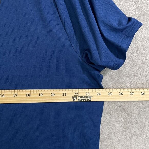 NEW Spyder Active Men's XXL Blue Short Sleeve Shirt Polyester Spandex - Picture 5 of 8